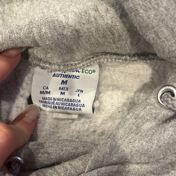 UMD UNIVERSITY OF MARYLAND TERRAPINS GREY CHAMPION HOODIE SWEATSHIRT MEDIUM - Picture 2 of 4